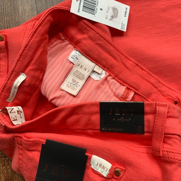 Jen7 by 7 for all mankind 8 fuchsia ankle skinny - Picture 3 of 8